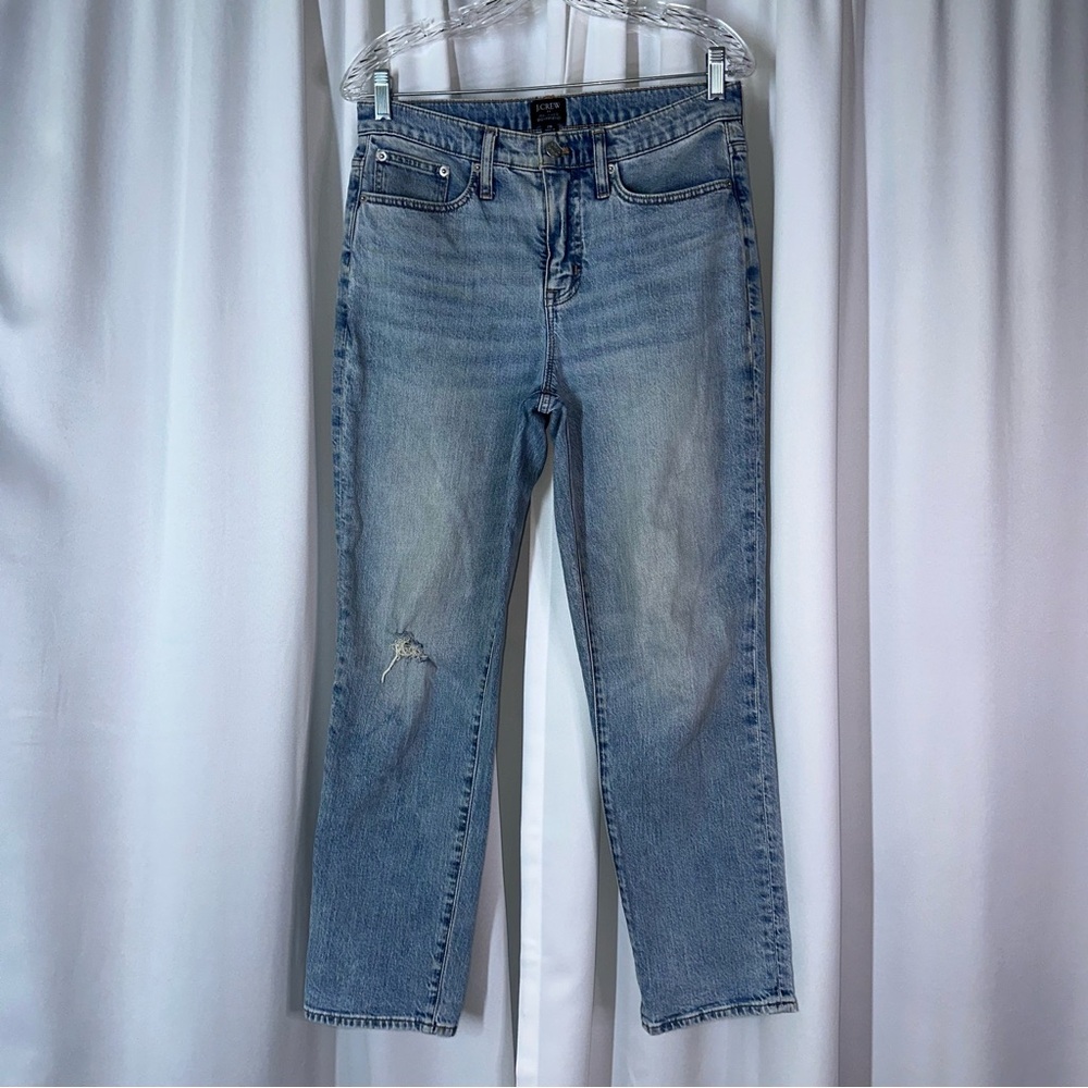 J. Crew Slouchy Relaxed Boyfriend Jeans Sz‎ 26 Rigid Denim Boho Preppy Capsule
